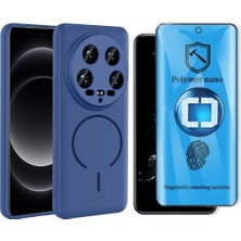 Vendas Xiaomi 14 Ultra Kılıf M-Safe Şarj Özellikli Zore Meta Kapak + Polymer Nano Ekran Koruyucu