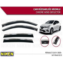 Cam Rüzgarlığı Niken Kromlu Renault Clio5 2020-> 4lü