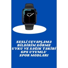 Flamex Akıllı Saat Nabız Ölçebilen Adımsayar Kalori Hesaplama Tema Değiştirme Gps Uyumlu