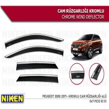 Cam Rüzgarlığı Niken Kromlu 2017 SONRASI Peugeot 3008 4lü
