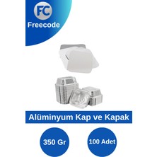 Freecode Alüminyum Kap 350 gr (100 Adet KAP+100 Adet Kapak)