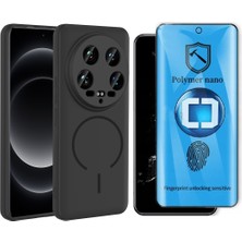 Vendas Xiaomi 14 Ultra Kılıf M-Safe Şarj Özellikli Zore Meta Kapak + Polymer Nano Ekran Koruyucu
