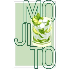 Fuart.Co Taze Mojito Dijital Baskı Poster (Çerçevesiz) Kofu