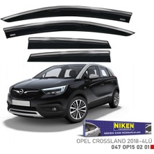 Cam Rüzgarlığı Niken Kromlu Opel Crossland x 2018 SONRASI 4lü