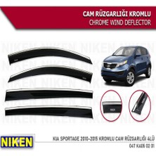 Cam Rüzgarlığı Niken Kromlu Kia Sportage 2010-2015 4lü