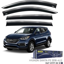 Cam Rüzgarlığı Niken Kromlu Hyundai Santa Fe 2018 SONRASI 4lü