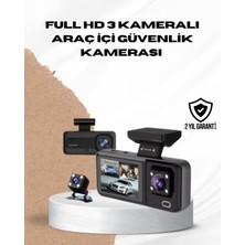 Flamex Wi-Fi Bağlantılı Full Hd Araç Kamera Seti 3 Kameralı Park Koruma ve Döngü Kayıt