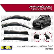 Cam Rüzgarlığı Niken Kromlu Skoda Karoq 2018-> 4lü