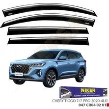 Cam Rüzgarlığı Niken Kromlu Chery Tiggo 7/7 Pro 2020-> 4lü