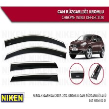 Cam Rüzgarlığı Niken Kromlu Nissan Qashqai 2007-2013 4lü