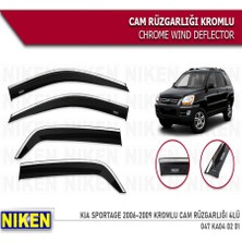 Cam Rüzgarlığı Niken Kromlu Kia Sportage 2006-2009 4lü