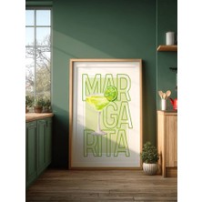 Fuart.Co Limon Yeşili Margarita Dijital Baskı Poster (Çerçevesiz) Kofu