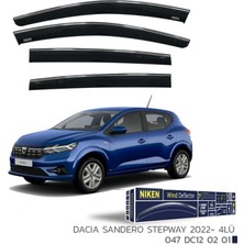 Cam Rüzgarlığı Niken Kromlu Sandero Stepway 2022 SONRASI 4lü