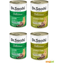 Drscch 4'lü Mix Paket Kedi Konservesi - Karışık Lezzetler (4 x 400 Gr)