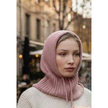 Emybox Triko Örme Balaclava Kadın Bere Kışlık Kapüşonlu Boyunluklu Tesettür Başlık