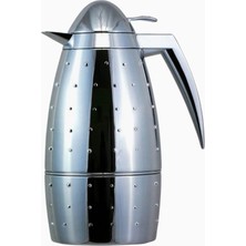 Roomours Dot Silver Termos Krom Saplı Çift Katmanlı 1 Litre