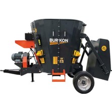 Burkon 3m³ 380V ve Traktör Şaftlı Çekilir Yem Karma Makinesi