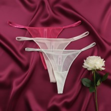 Bonbon Kadın 3 Lü Desenli String Set BB2148