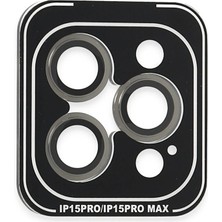 Genel Tedarik iPhone 15 Pro Max Pvd Metal Kamera Lens - GRI-(5796) - EMTHBA5018-6058