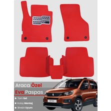 Guerrino Peugeot Rifter (2018-2025) Uyumlu Eva Paspas Tam Set–araca Özel,oto Paspas