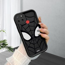Hontinga Realme C25 C12 C25S Narzo 20 30A Uyumlu Telefon Kılıfı Düşüme Önleyici Basitlik Anti Düşme Kamera Korumali Spider Man Darbe Önleyici Siyah Desen Ince Yumuşak Silikon Telefon Kılıfı K2-0053