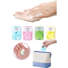 Privo 100 Yaprak Parfümlü Eriyen Mini Kağıt Sabun Çanta Boy Tek Kullanımlık El Sabunu Okul Seyahat Kamp