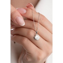 Çekirdek Jewelry 925 Ayar Gümüş Istiridye Kolye