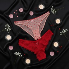 Bonbon Kadın 2 li Dantelli Slip Külot Set BB2158
