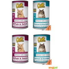 Qick 6'lı Mix Paket Kedi Konservesi (6 x 400 Gr)