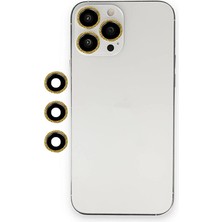Genel Tedarik iPhone 12 Pro Max Shine Kamera Lens - GOLD-(5796) - EMTHBA1285-5055