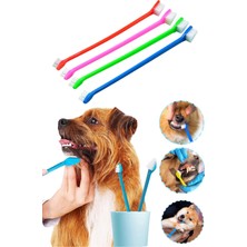Privo Çift Taraflı Hayvan Diş Fırçası 4’lü Set Kedi Köpek Diş ve Ağız Bakım Fırçası