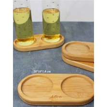 Royaleks Büyük Boy Bambu Yağdanlık Altlığı