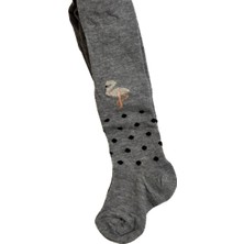 Kız Bebek Flamingo Desenli Külotlu Çorap 3-4 Yaş