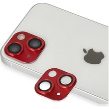 Genel Tedarik iPhone 13 Pers Alüminyum Kamera Lens - KIRMIZI-(5796) - EMTHBA9245-6973