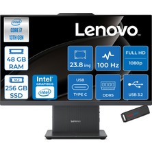 Lenovo Ideacentre Aıo 24IRH9 Intel Core I7-13620H 4.9ghz 48GB Ddr5 256GB SSD 23.8" Fhd (1920X1080) IPS 250NITS 100Hz 99% Srgb Freedos All-In-One Bilgisayar F0HN00E6TRF16+ZETTAÇANTA