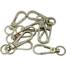 Orhan Çanta Yay Kanca Anahtarlık Halkası 10 Adet 1cm