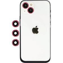 iPhone 14 Shine Kamera Lens - KIRMIZI-(5796) - BYOS9478-2507