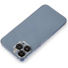 Mkr iPhone 12 Pro Max Metal Kamera Lens Koruma Cam - SIYAH-(5796)