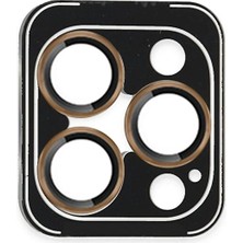 Genel Tedarik iPhone 16 Pro Max Pvd Metal Kamera Lens - GOLD-(5796) - EMTHBA1199-2192