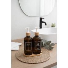 Sarece Home Cam Sıvı Sabunluk Seti - 2'li (500 Ml)