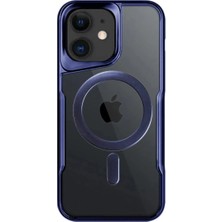 Zemira Newface Iphone 12 Kılıf Boyi Magsafe Silikon Kapak - Lacivert