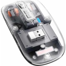 Zemira Kablosuz Mouse Fare Şarjlı Bluetooth Wireless Çift Modlu Sessiz