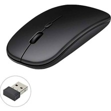 Zemira Kablosuz Mouse Fare Şarjlı Bluetooth Wireless Çift Modlu Sessiz