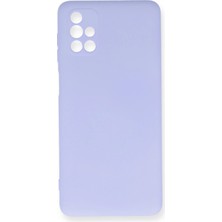 Zemira Newface Samsung Galaxy M51 Kılıf Nano Içi Kadife Silikon - Lila