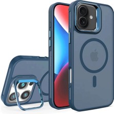 Zemira Joko Iphone 16 Plus Flet Lens Magsafe Kapak - Lacivert