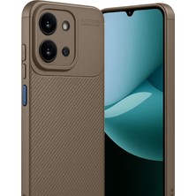 Zemira Newface Xiaomi Redmi 15C 4g Auto Focus Karbon Kapak - Kahverengi