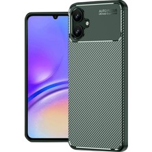 Zemira Newface Samsung Galaxy A06 Kılıf Auto Focus Karbon Kapak - Koyu Yeşil