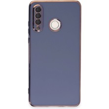 Zemira Newface Huawei P30 Lite Kılıf Volet Silikon - Mavi