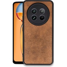 Zemira Newface Realme 12 5g Kılıf Aras Deri Kapak - Taba