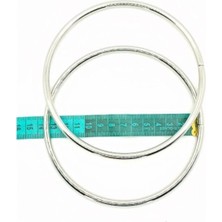 Orhan Çanta Çanta Sapı Daire Büyük Nikel Metal Sap Örgü Çanta Aksesuarı Toptan Büyük Boy 13 Cm
